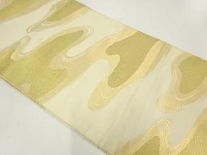 アンティーク　流水模様織出し全通袋帯（材料）